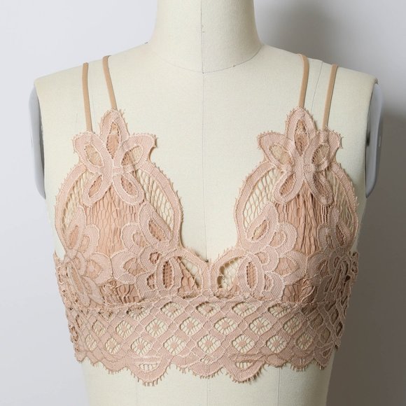 Crochet Lace Bralette Layla Longline - Picture 2 of 3